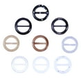 thumbnail image 3 of MasteelfCA 9pcs Plastic Smoothly Round Shape Elegant Tee Shirt Clips Scarf Clips Inner Diameter 3cm, 3 of 7