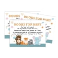 thumbnail image 3 of Inkdotpot 30 Books For Baby Shower Request Cards Bring A Book Instead Of A Card Jungle Animals Its a Boy Its a Girl Baby Shower Invitations Inserts Games, 3 of 5