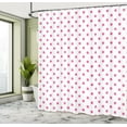 thumbnail image 4 of Ambesonne Polka Dot Shower Curtain, Classic Old Round Forms, 69"Wx75"L, Pastel Pink, 4 of 4