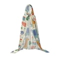 thumbnail image 7 of Honeii Jungle Animals Print Poncho Cape, Cloak Coat, Snuggly Hooded Wearable Blanket, Hooded Cape For Teenagers,Halloween Costumes-Small, 7 of 7