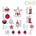 thumbnail image 4 of Set de adornos navideños Valery Madelyn, 70 quilates, rojo y blanco, 4 of 6