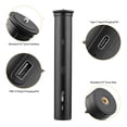 thumbnail image 4 of Riwcyla UURig Banque d'Alimentation Extensible Poignée de Main 4800mAh Grande Capacité Prise de Charge USB, Sortie A et Type, Entrée C 4, section Télescopique Selfie Stick avec Trépied Adaptateur de Montage Sport Couvre-Câble USB, 4 of 6