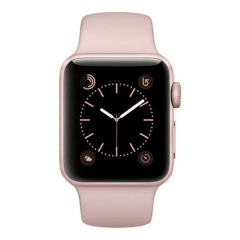 Restored Watch Series 2 38mm Apple Rose Gold Aluminum Case Pink Sand Sport  Band MNNY2LL/A (Refurbished)