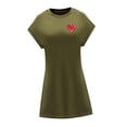 thumbnail image 4 of Vestido corto de verano para mujer, minivestido moderno de ajuste regular para desplazamientos a la oficina L, 4 of 7