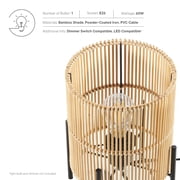 Modway Casen Bamboo Table Lamp