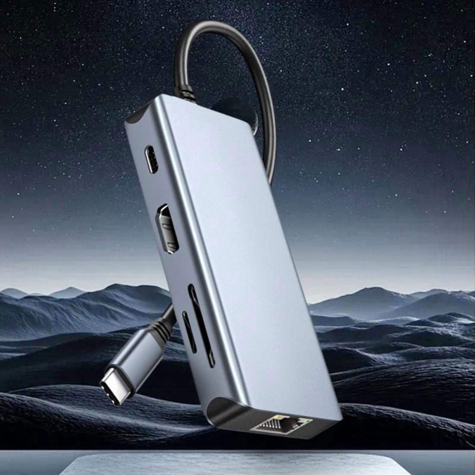 CEORPER 8 In 1 USB C Hubs With HDTV 4K 100WPD Charging Card Reader For Laptop