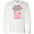 thumbnail image 3 of Inktastic Always Axolotl Questions Cute Curious Axolotl Long Sleeve T-Shirt, 3 of 5