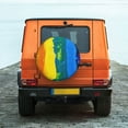 thumbnail image 6 of Rateoe Rainbow Colored Pattern Tire Cover Wheel Protectors Weatherproof Wheel Covers Universal Fit for Trailer Rv SUV Truck Camper Travel Trailers Accessories-15 inch, 6 of 6