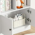 thumbnail image 4 of DIYART White Kids Bookshelf, Kids Bookcase with 7 Cubbies and 2 Cabinets, Freestanding Book Storage Shelves for Bedroom, Playroom, Hallway, 4 of 7