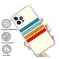 thumbnail image 2 of 70s Stripes Case for iPhone 13 Pro Max,Aesthetic Art Design TPU Bumper Cover Case, 2 of 5