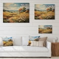 thumbnail image 4 of Designart "Meadow Sunflower Euphony" Meadow Print on Natural Pine Wood, 4 of 5