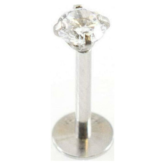 EG Gifts Monroe Lip Stud Labret Push-In 16g 5/16 & Quot; Surgical Steel