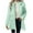 Green, variant on Women's Trendy Lapel Collar Fuzzy Thicken Fleece Liner Dough Twists Comfy Solid Colored Long Sleeve Casual Loose Warm Fitting Jacket Coat