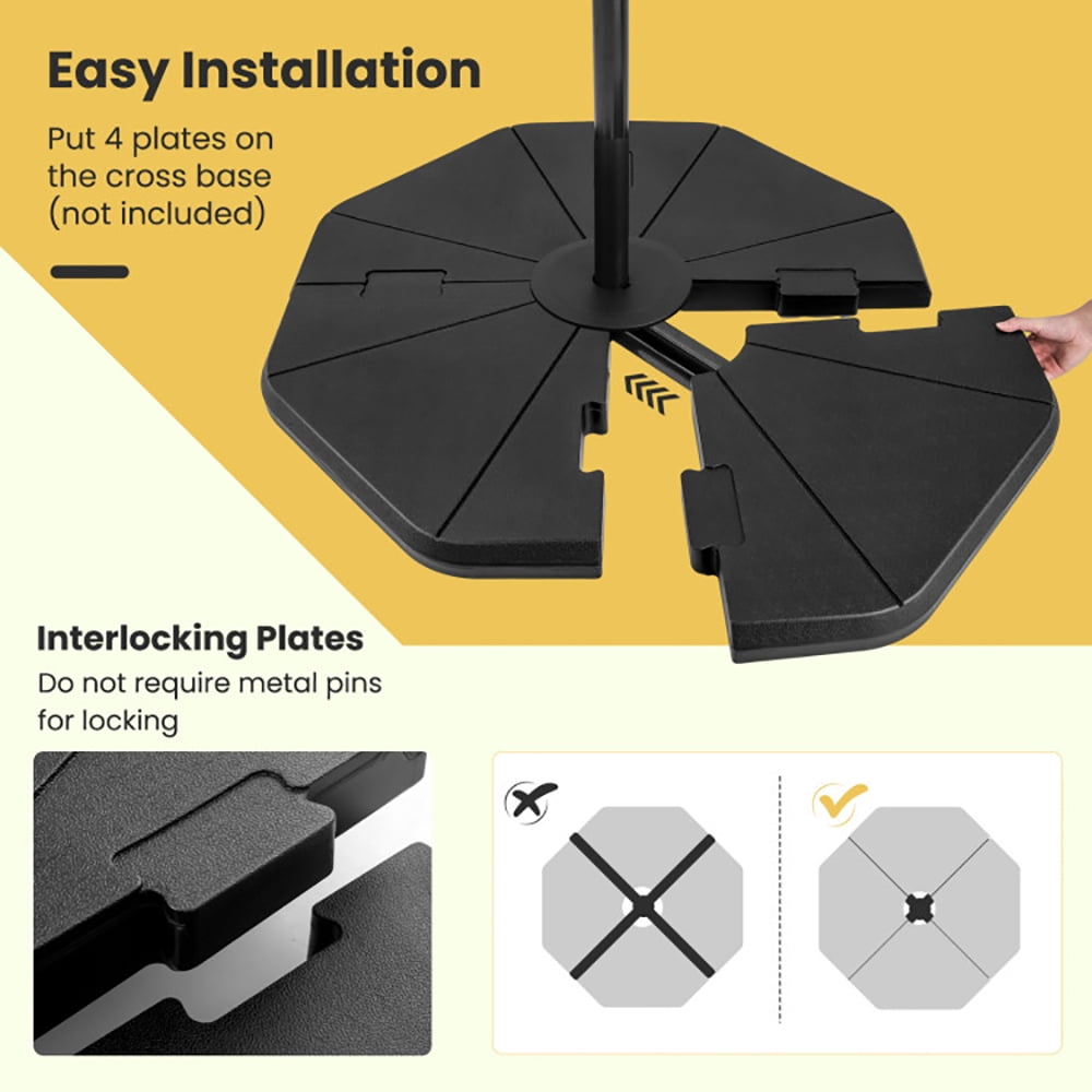 Aimee Lii Fillable Umbrella Base Stand for Garden Yard Poolside, Outdoor Umbrella Base Aimee Lii Fillable Umbrella Base Stand for Garden Yard Poolside, Outdoor Umbrella Base