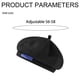 thumbnail image 2 of Gorra de vendedor de periódicos para mujer, gorros de invierno, gorros de panadero ajustables para mujer, boina para mujer, gorro de vendedor de periódicos, gorra francesa clásica para, 2 of 6