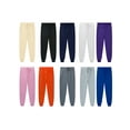 thumbnail image 2 of Men Warm Thicken Plain Long Sweatpants Loose Fit Drawstring Waist Trousers with Pockets, 2 of 3