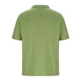 thumbnail image 6 of DAETIROS Mens Polos Shirts with Pocket-Fashion Short Sleeve Solid Mens Summer Clothes Green Size M-3XL, 6 of 6