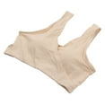 thumbnail image 3 of Sujetador de lactancia Fleshcolor sin aros, cruzado, cómodo, para amamantar, dormir, ropa interior de maternidad, talla M, 3 of 14
