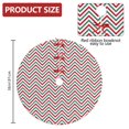 thumbnail image 2 of 36 Inch Christmas Tree Skirt – Velvet Plush Tree Mat, Soft Thickened Polyester with Red Ties, Single-Sided Printing, Available in 30in/36in/48in, Perfect for Holiday Xmas Tree Decoration, 2 of 7