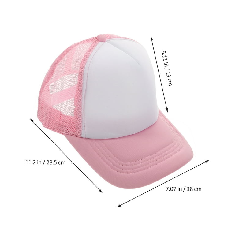 ICOL 10pcs DIY Heat Transfer Baseball Caps Blank Printing Hats Sublimation Mesh Hats, Women's, Size: One Size