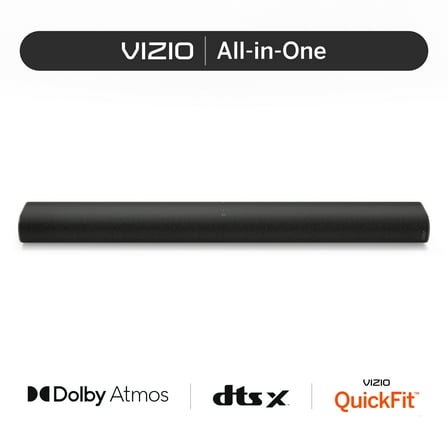 Open Box VIZIO All-in-One 2.1 ch Soundbar w/ Dolby Atmos in Black, HDMI eARC - SV210D-0806