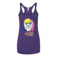 thumbnail image 3 of Funny Lion Tiger King Hey All You Cool Cats and Kittens | Womens Animal Lover Premium Tri-Blend Racerback Tank Top, Purple Rush, Medium, 3 of 3