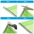 thumbnail image 5 of 10mm (3/8") Double Loop Wire Binding Combs, 20 Pcs Metal Twin Loop Binding Coils 60 Sheet Capacity 3:1 Pitch 32 Ring Binding Spines, Black, 5 of 6