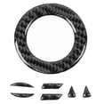 thumbnail image 1 of Carbon Fiber Steering Wheel Emblem Filler Decal Sticker Car Decor Accessory for CC, 1 of 5