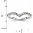 thumbnail image 5 of Dainty Designs 14k White Gold Diamond V Ring, 5 of 5