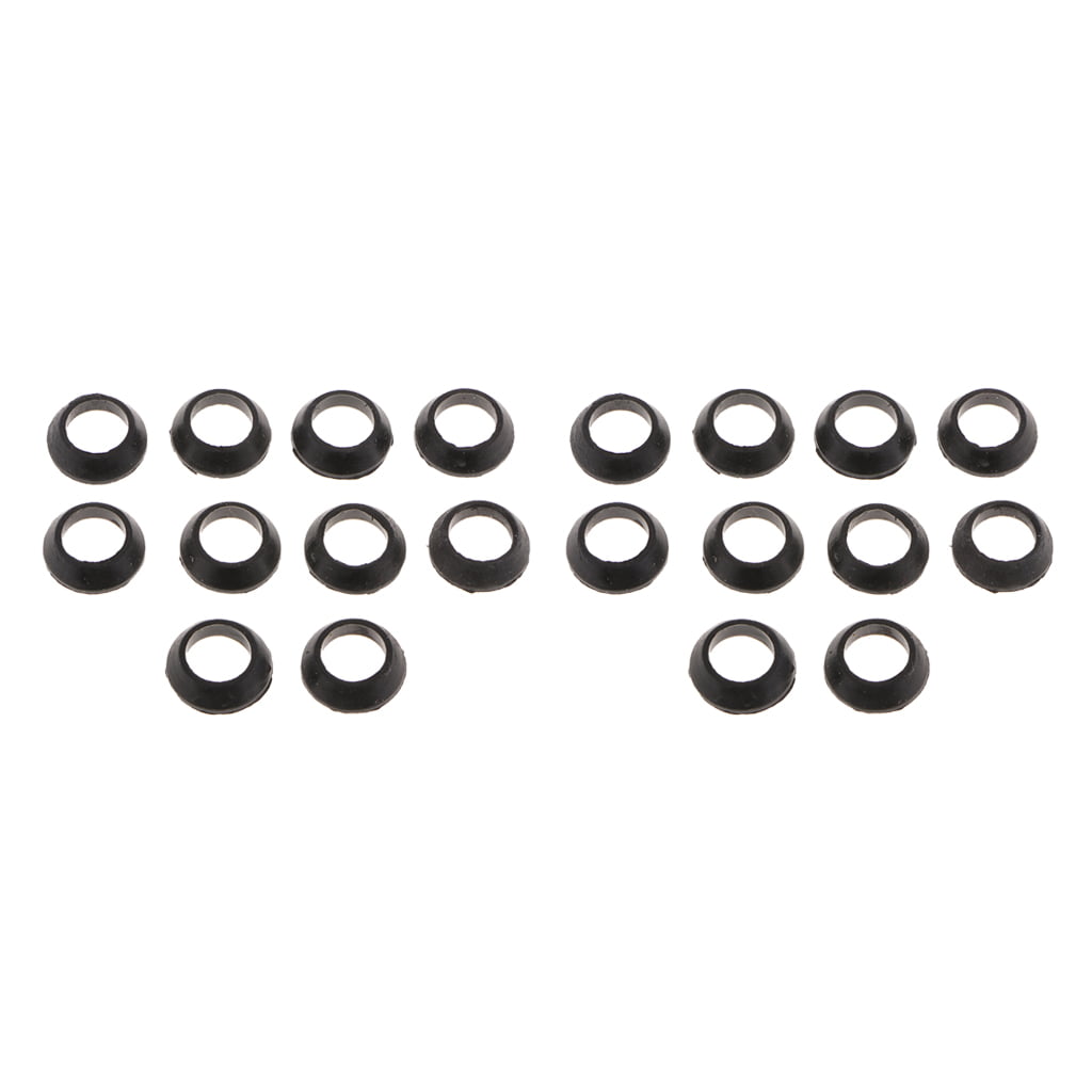 20pcs Rubber Spacer Trim Ring Winding Check Fishing Rod Building Accessories 