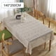 thumbnail image 5 of Advancent Mantel de ganchillo cubierta de rectangular hecho a mano a prueba de polvo bordado a prueba de aceite decoración de comedor de Cubiertas para muebles de jardín Mantel de ganchillo 140*250 CM, 5 of 5