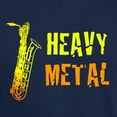 thumbnail image 3 of CafePress - Heavy Metal Baritone Sax Dark T Shirt - Men's Classic Graphic Cotton T-Shirt, 3 of 4