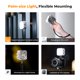 thumbnail image 3 of Luz de video LED de bolsillo K&F CONCEPT Luz de relleno LED magnética, 3 of 7