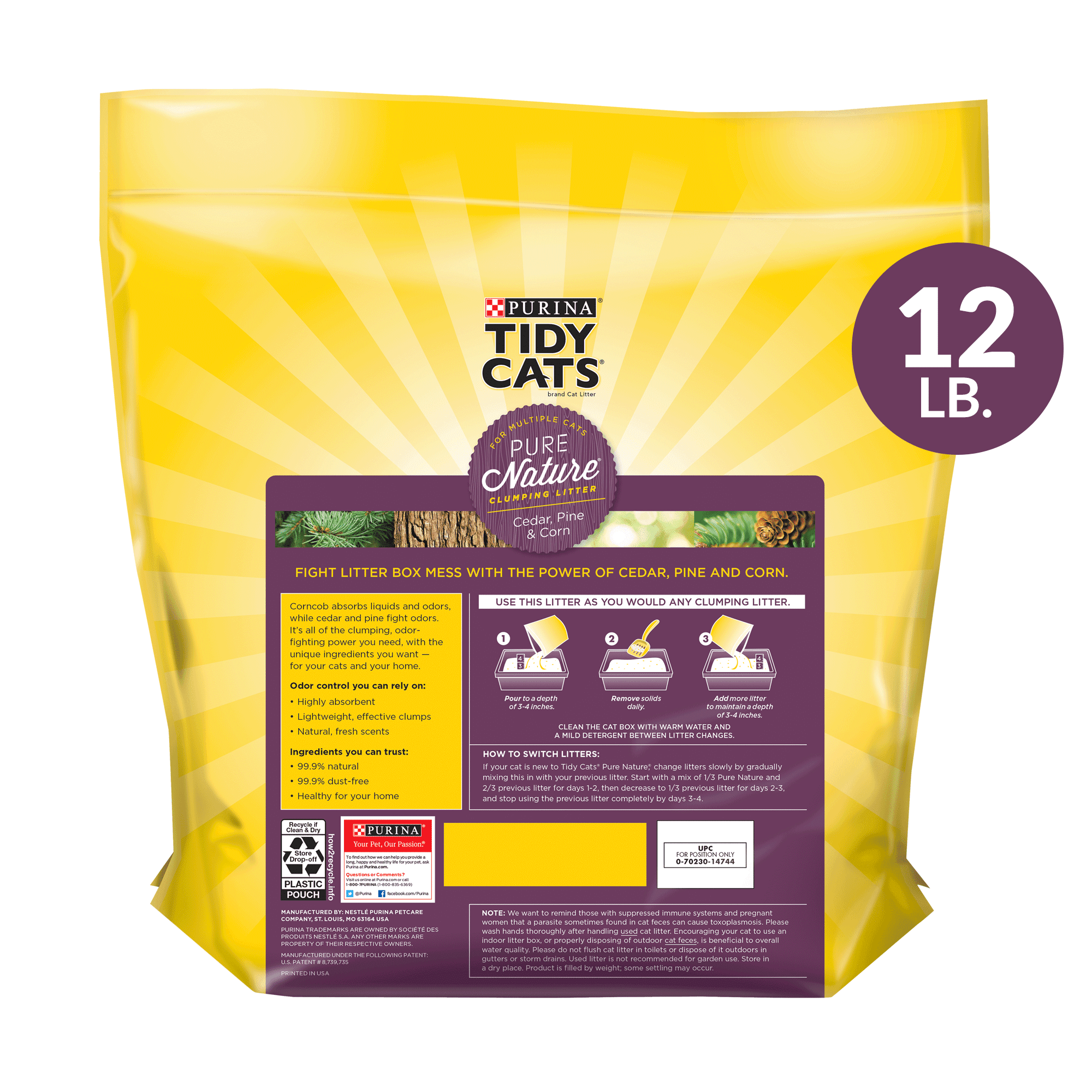 cedar pine cat litter