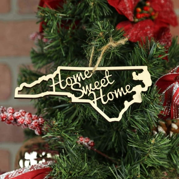 Torched Home Sweet Home Ornaments Christmas Tree Hanging North Carolina