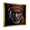 thumbnail image 3 of Designart "Portrait Of An Ebony Tribal Chief I" African Tribal Picture Framed Wall Art Prints, 3 of 5