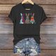 thumbnail image 4 of Mujeres Manga Corta de Verano Tops Día de San Valentín Impreso Cuello Redondo, Camisa de Moda Casual Blusa, 4 of 6