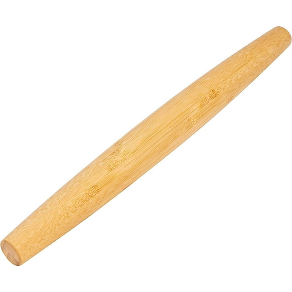 Classic French Rolling Pins Bamboo Wooden Rolling Pin for Baking Pizza Dough Pie Cookie, 15.8-Inch