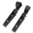 thumbnail image 2 of Reposapiés de motocicleta, reposapiés de motocicleta 1 par de pedales de modificación de pedal plegable Pedales de reposapiés de motocicleta para parachoques de 8.7-12.6 "(Negro), 2 of 5