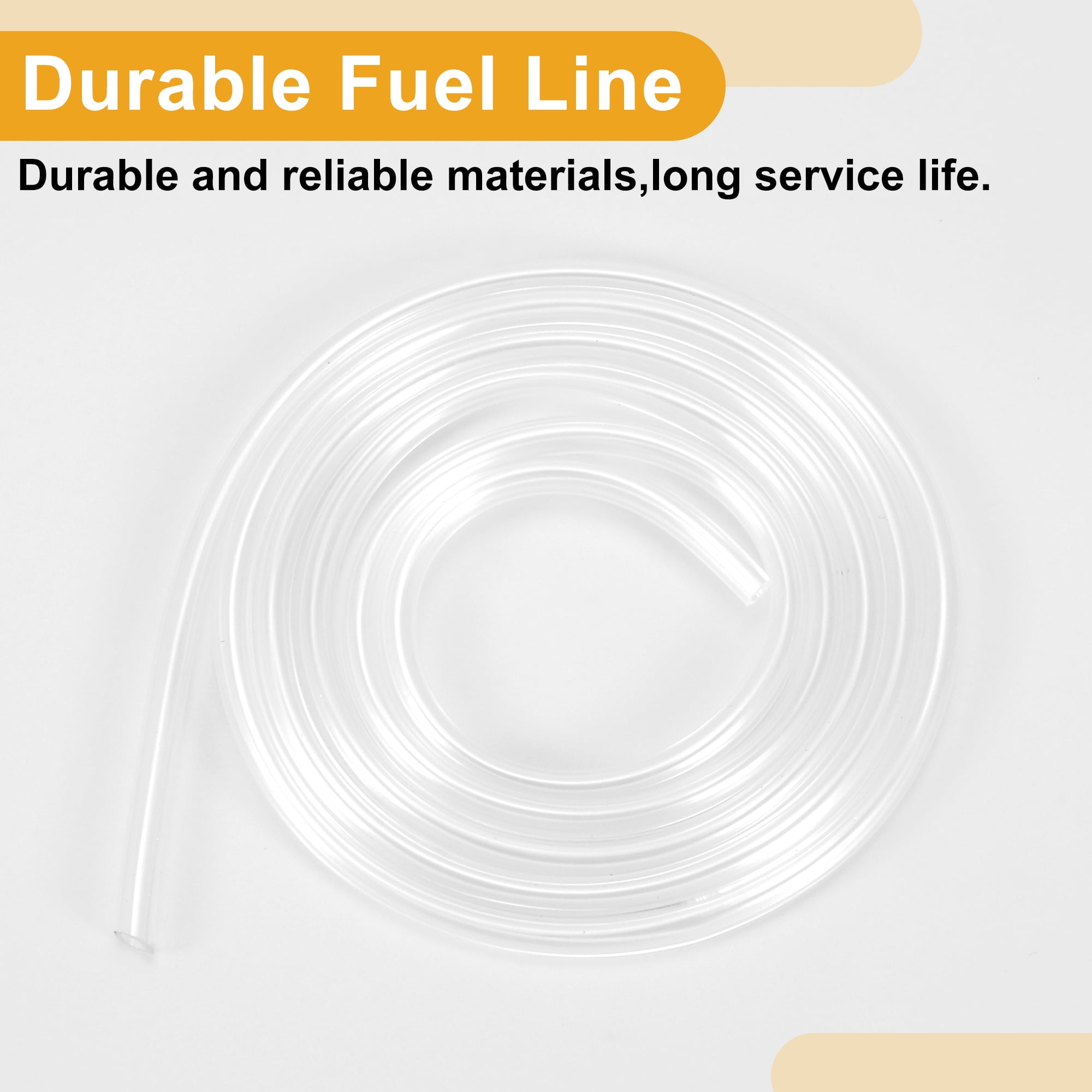 Unique Bargains 1 3.5mm Universal 4ft Petrol Fuel Line Gas Line 3.93ft 1/8"ID 1/5"OD