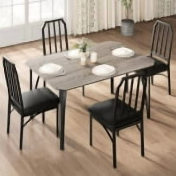 Studyset Dining Table Set for 2, Kitchen Table Chairs Set of 2 with PU Upholstered Cushion, Dining Room Table Set for 2 Furniture with Kitchen Chairs Suitable for Small Space