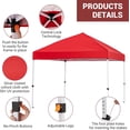 thumbnail image 4 of 10x10 Pop Up Canopy Tent,Portable Outdoor Canopy,One-Person Setup,Sun-Resistant & Waterproof Easy Up Canopy with Netting Side Walls,Beach Canopy for Camping Picnic Party Deck Yard Events, 4 of 7