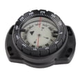 thumbnail image 2 of Underwater Navigation Compass, Clear Scale, 50m Dive Depth, Fluorescent Dial for Camping Diving, Elastic Cord, Black, 2 of 7