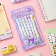 thumbnail image 1 of Rotulador Sanrio Kuromi Melody, juego de rotuladores fluorescentes de arte Kawaii, regalos para niños, 1/6 Uds., 1 of 5