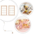 thumbnail image 6 of 4 Pcs 1:12 Scale Dollhouse Window Dollhouse Furniture Miniature Mini DIY Wooden Window Dollhouse Decorations for Dollhouse Wall Decorations DIY Scene Doll Home Furniture Craft, 6 of 7