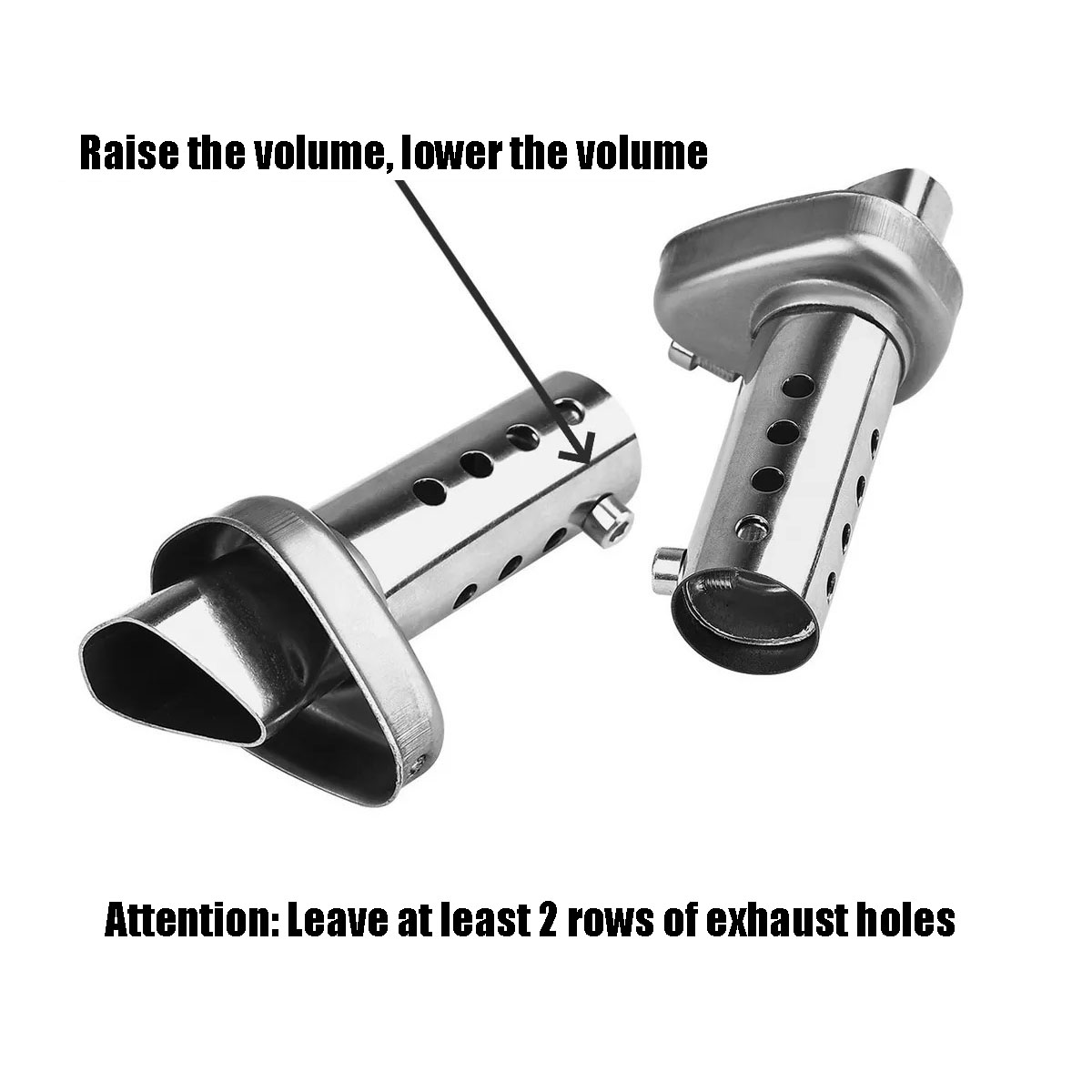 SHAWNICE Exhaust Muffler Carbon Fiber 1.5-2" Inlet with Removable DB Killer for Street/Sport Motorcycles and Scooters with 38-51mm Diameter Exhaust Pipes