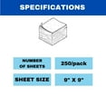 thumbnail image 3 of SSBM 9.05" x 9.05" Premium White Multi-Fold Paper Towels, Exceptional softness, Highly Absorbent, and Strength, 1 Ply, White, 4000 Sheets/Case, 32 Cases, 3 of 5