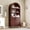 Walnut, variant on 63 in Tall Wood Arched Bookcase, 5-Tier Arched Bookcase with Doors, Modern Farmhouse Bookshelf, Pantry Display Cabinet for Living Room