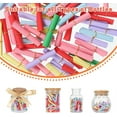 thumbnail image 5 of NOGIS 150 Pieces Colorful Scroll Paper Mini Message In a Bottle Message Scrolls Mini Lucky Wishing Paper Rolls for Birthday, Anniversary, Valentine, 5 of 7