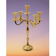 thumbnail image 2 of Elegance Brushed gold 5-lite candelabra H 18.25", 2 of 2